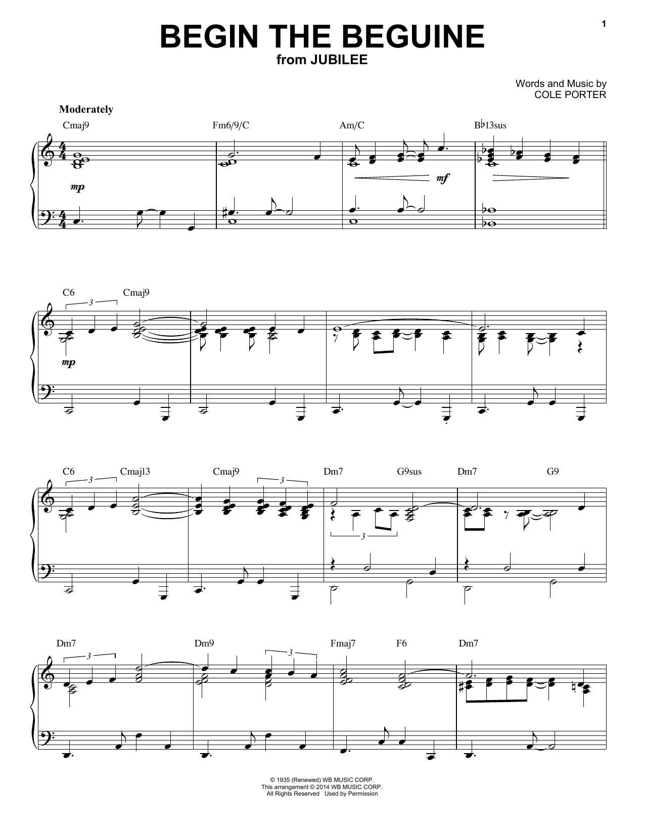 Cole Porter Begin The Beguine [Jazz version] (arr. Brent Edstrom) Sheet Music Notes & Chords for Piano Solo - Download or Print PDF