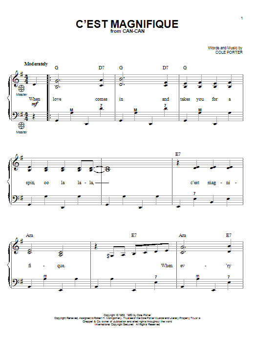Gary Meisner C'est Magnifique Sheet Music Notes & Chords for Accordion - Download or Print PDF