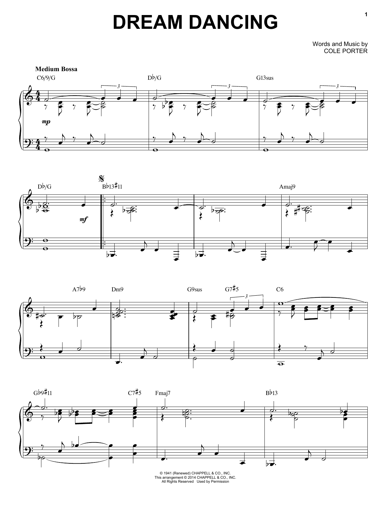 Cole Porter Dream Dancing [Jazz version] (arr. Brent Edstrom) Sheet Music Notes & Chords for Piano - Download or Print PDF
