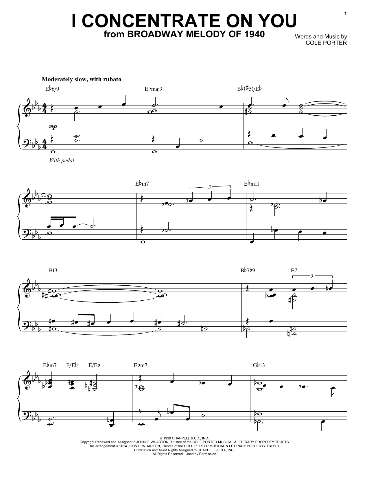 Cole Porter I Concentrate On You [Jazz version] (arr. Brent Edstrom) Sheet Music Notes & Chords for Piano - Download or Print PDF