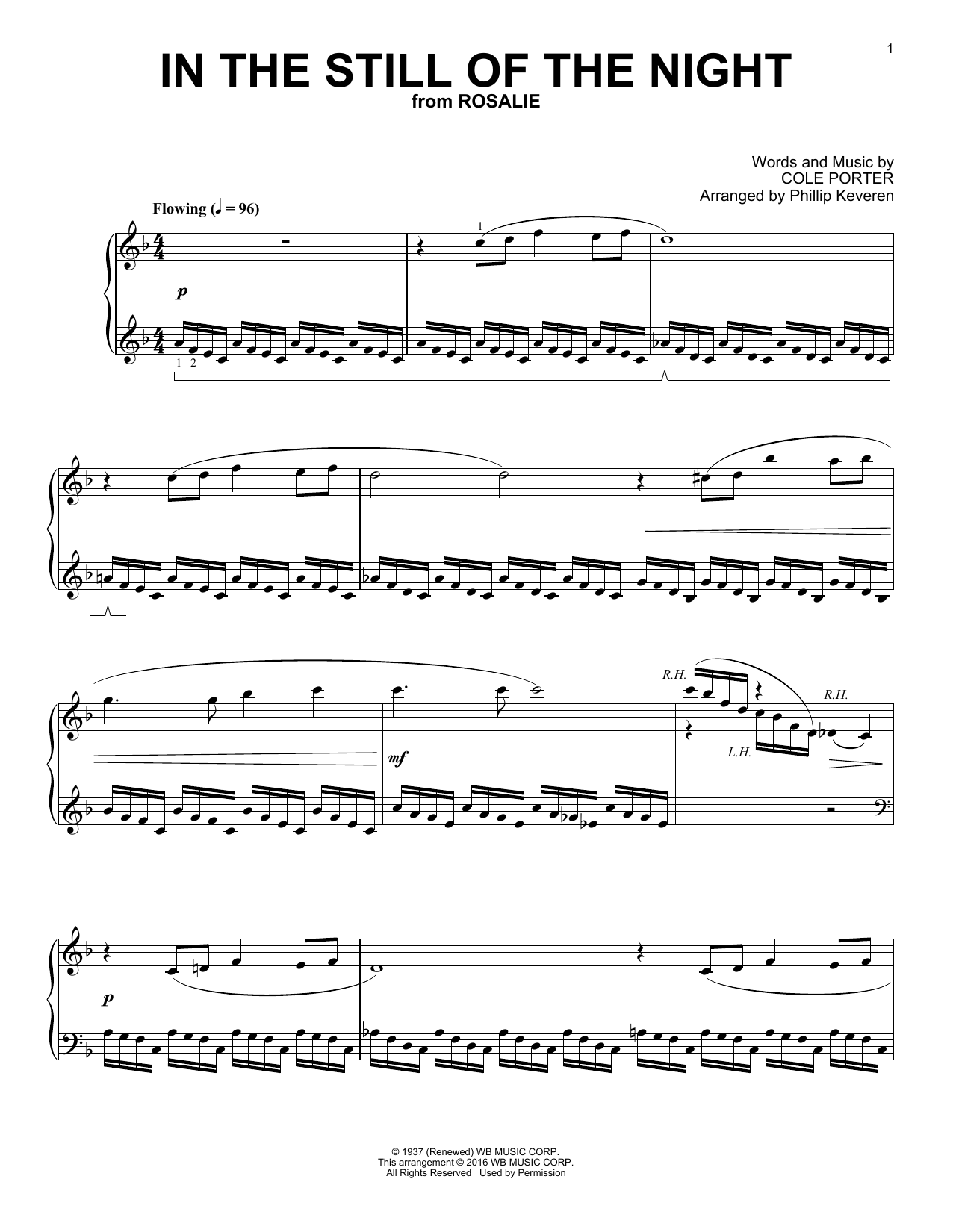 Phillip Keveren In The Still Of The Night Sheet Music Notes & Chords for Piano - Download or Print PDF