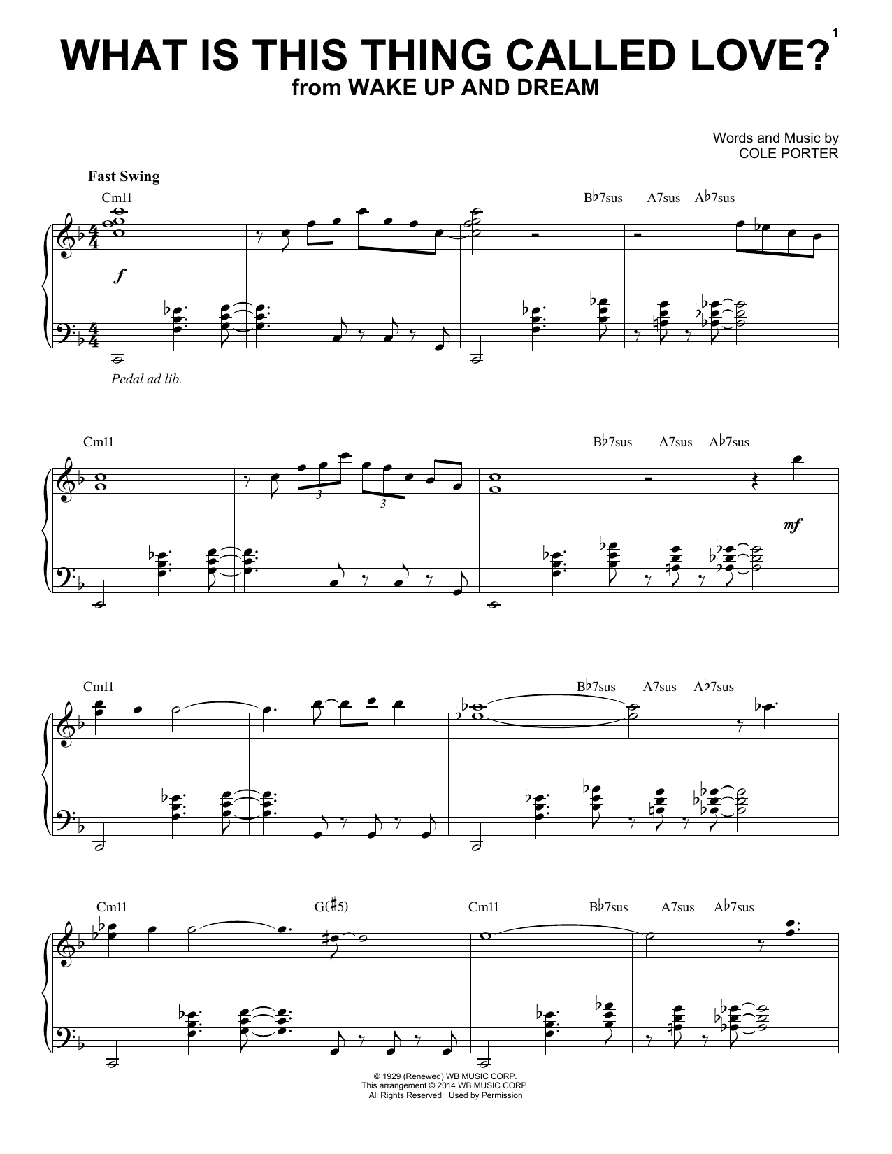 Cole Porter What Is This Thing Called Love? [Jazz version] (arr. Brent Edstrom) Sheet Music Notes & Chords for Piano Solo - Download or Print PDF