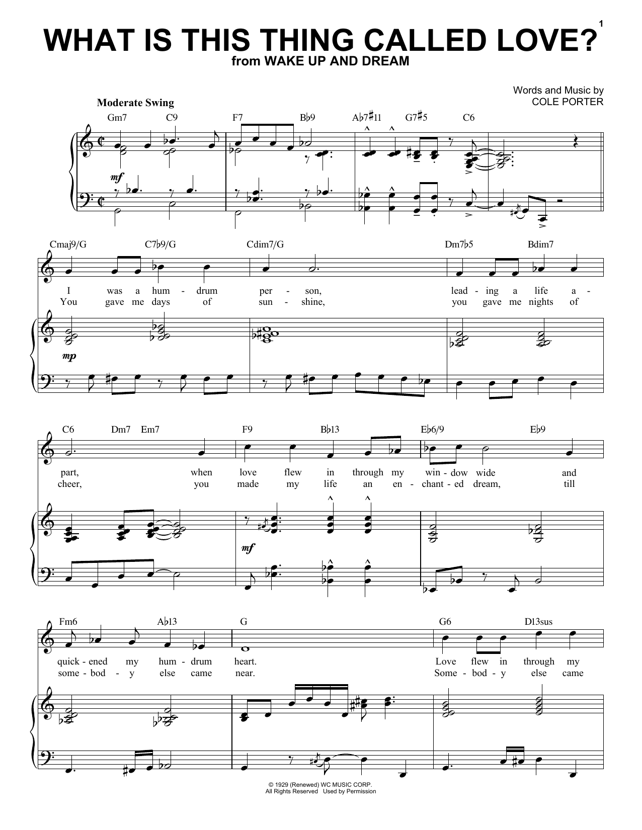Cole Porter What Is This Thing Called Love? [Jazz version] (from Wake Up And Dream) (arr. Brent Edstrom) Sheet Music Notes & Chords for Piano & Vocal - Download or Print PDF