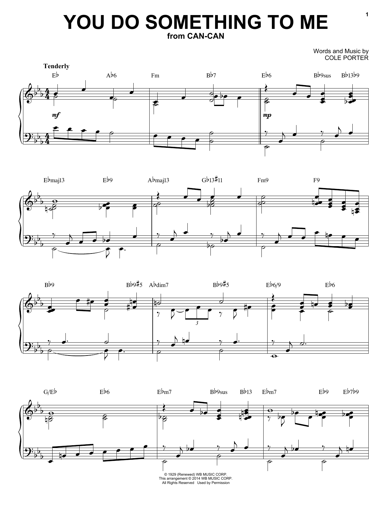Cole Porter You Do Something To Me [Jazz version] (arr. Brent Edstrom) Sheet Music Notes & Chords for Piano Solo - Download or Print PDF