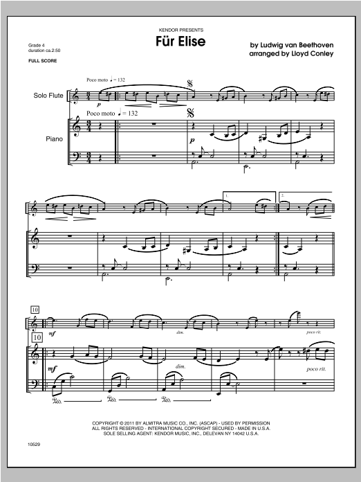 Fur Elise - Piano/Score sheet music