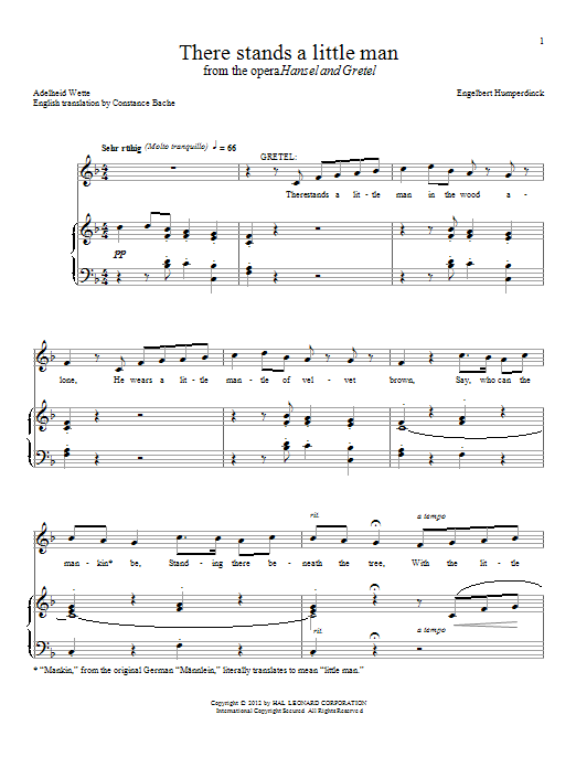 Constance Bache There Stands A Little Man Sheet Music Notes & Chords for Piano & Vocal - Download or Print PDF