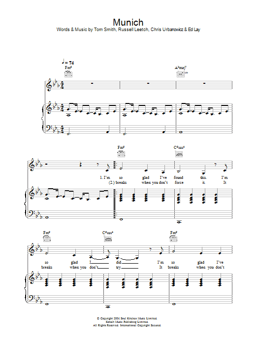 Corinne Bailey Rae Munich Sheet Music Notes & Chords for Lyrics & Chords - Download or Print PDF