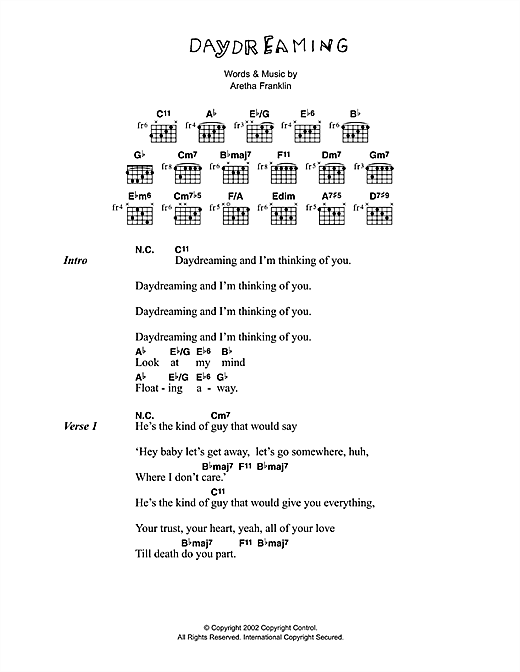 Corinne Bailey Rae Daydreaming Sheet Music Notes & Chords for Piano, Vocal & Guitar - Download or Print PDF