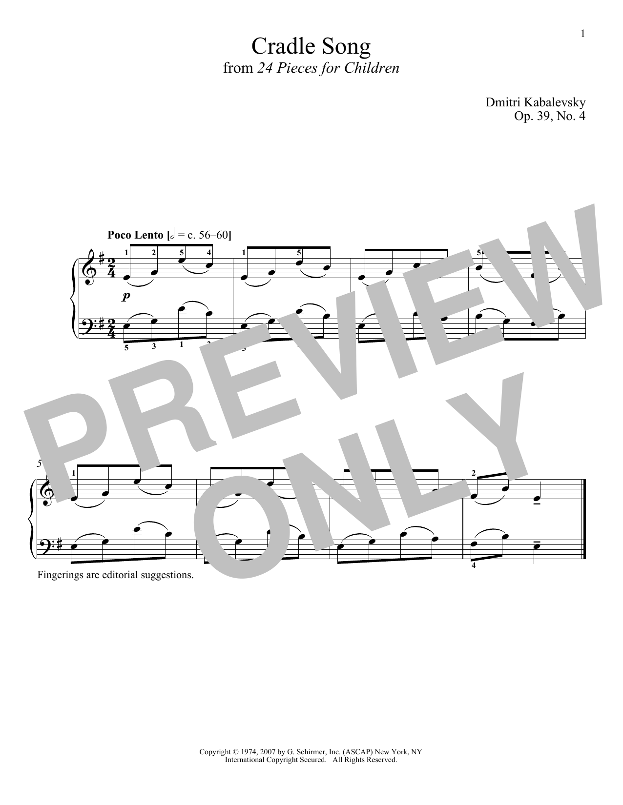Preview Dmitri Kabalevsky Cradle Song, Op. 39, No. 4 Classical sheet music, notes and chords for Piano, SKU: 180162 sheet music, piano notes, chords, guitar tabs, score, transpose, transcribe, how to play, guide, download, learn, tutorial, progression, song, artist, awards, billboard, mtv, vh1, tour, single, album, release