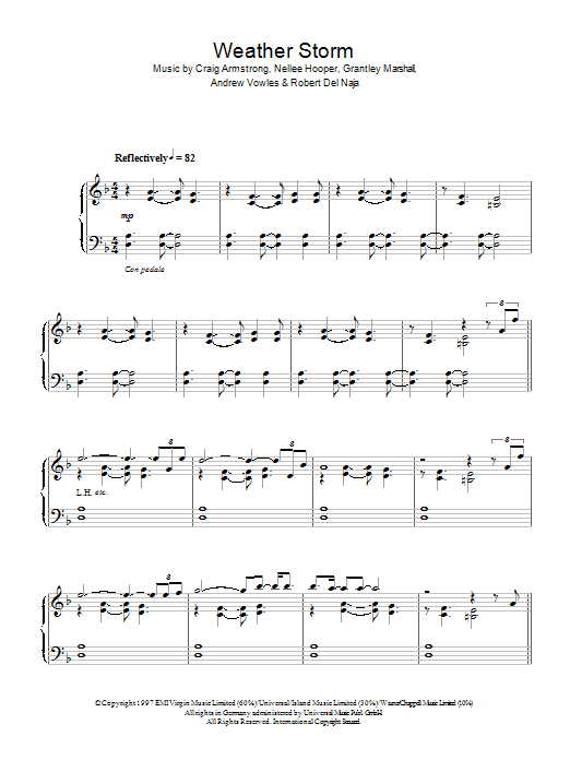 Craig Armstrong Weather Storm Sheet Music Notes & Chords for Easy Piano - Download or Print PDF Craig Armstrong Weather Storm Sheet Music Notes & Chords for Easy Piano - Download or Print PDF