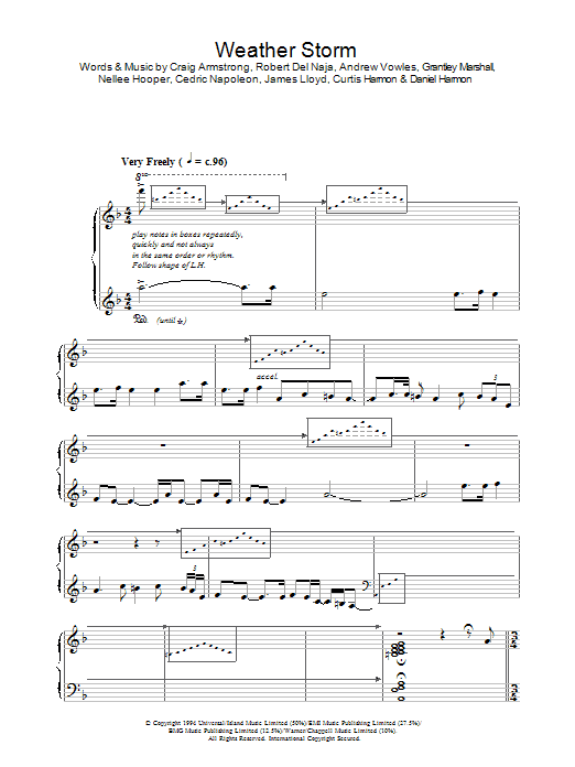 Craig Armstrong Weather Storm (Piano Works version, 1994) Sheet Music Notes & Chords for Piano - Download or Print PDF