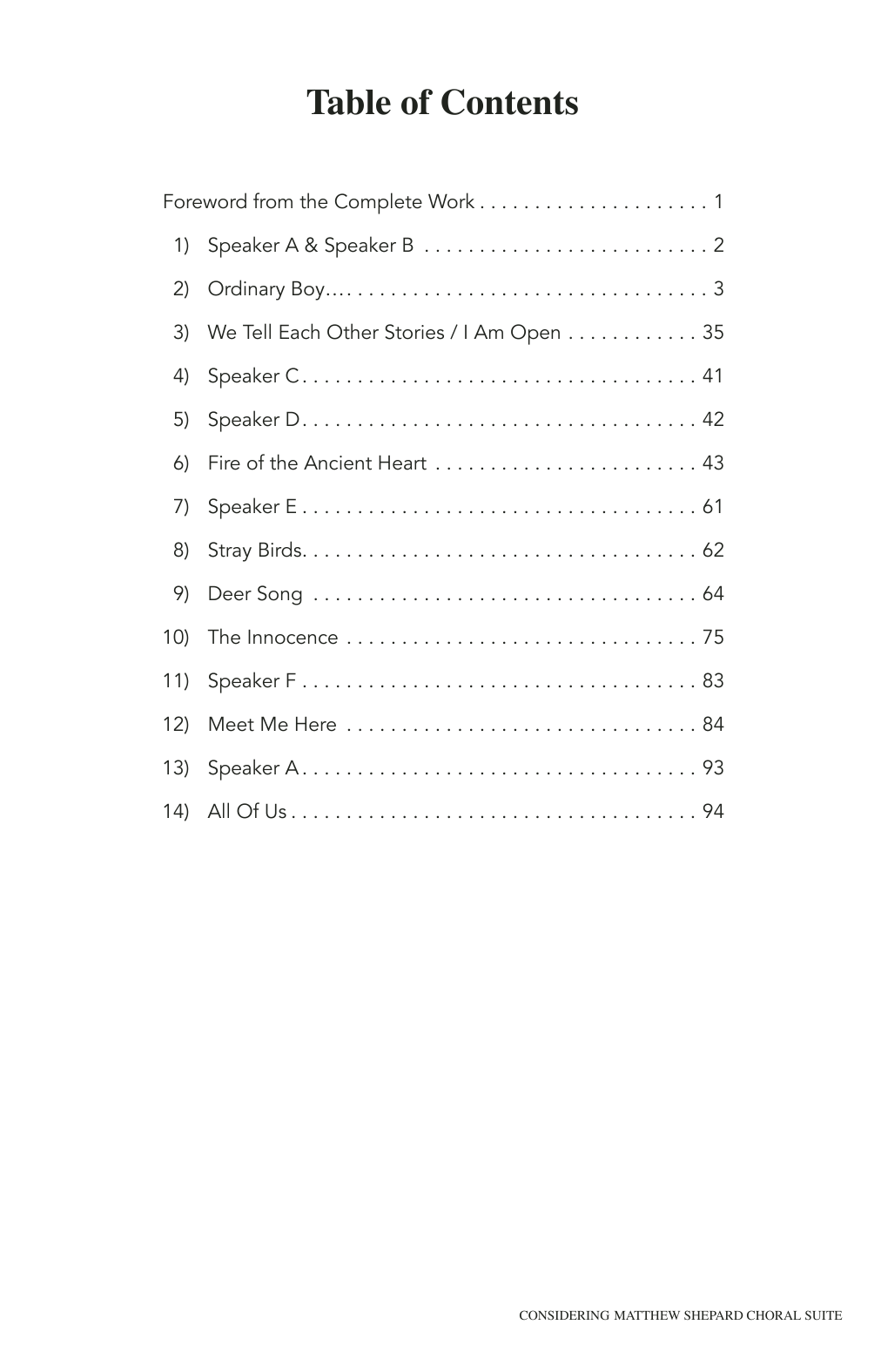 Craig Hella Johnson Considering Matthew Shepard: A Choral Suite Sheet Music Notes & Chords for SATB Choir - Download or Print PDF