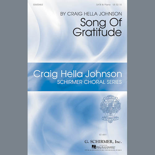 Craig Hella Johnson, Song Of Gratitude, SATB