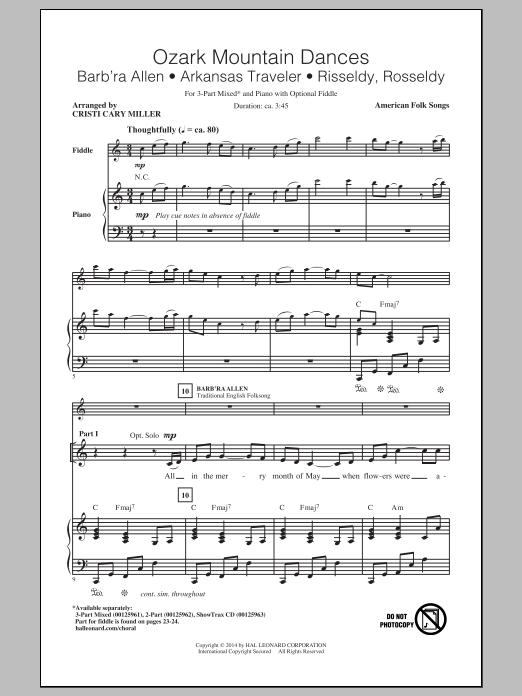 Cristi Cary Miller Arkansas Traveler Sheet Music Notes & Chords for 2-Part Choir - Download or Print PDF
