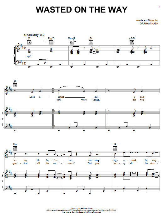 Crosby, Stills & Nash Wasted On The Way Sheet Music Notes & Chords for Ukulele - Download or Print PDF