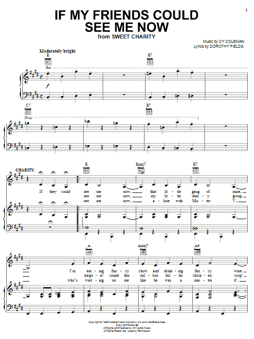 If My Friends Could See Me Now sheet music