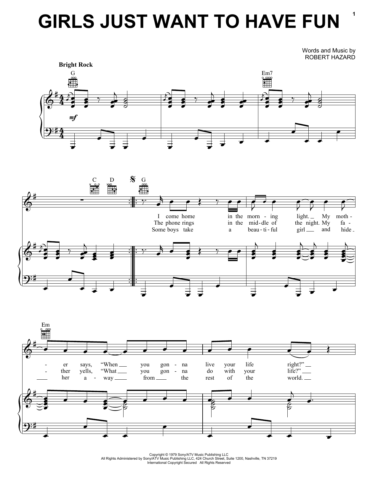 Cyndi Lauper Girls Just Want To Have Fun Sheet Music Notes & Chords for Violin - Download or Print PDF