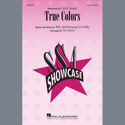 Cyndi Lauper Cyndi Lauper, True Colors (arr. Tim Brent), SSA Choir