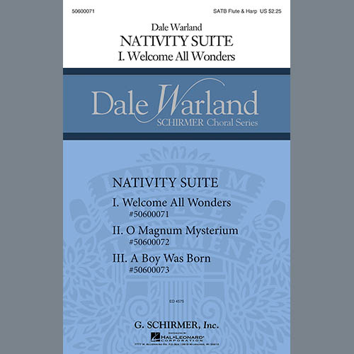 Dale Warland Dale Warland, Nativity Suite - Flute, Choir Instrumental Pak