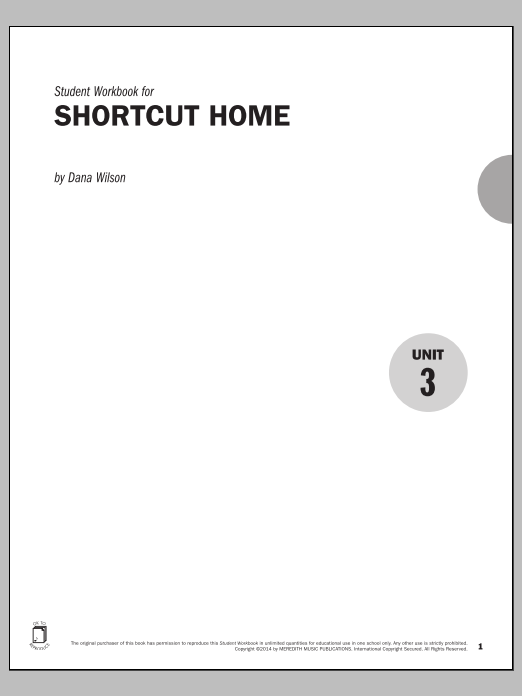 Dana Wilson Guides to Band Masterworks, Vol. 5 - Student Workbook - Shortcut Home Sheet Music Notes & Chords for Instrumental Method - Download or Print PDF