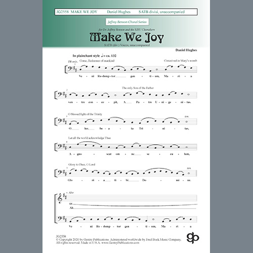 Daniel Hughes, Make We Joy, SATB Choir
