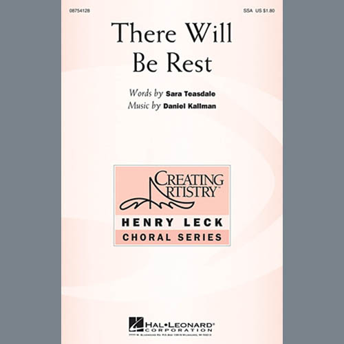 Daniel Kallman, There Will Be Rest, SSA