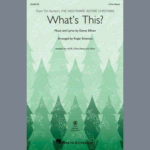 Danny Elfman, What's This? (arr. Roger Emerson), 3-Part Mixed Choir