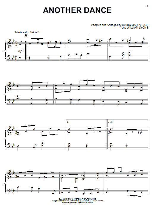 Dario Marianelli Another Dance Sheet Music Notes & Chords for Big Note Piano - Download or Print PDF