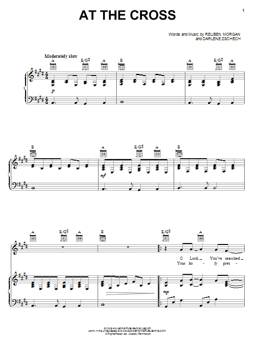 Darlene Zschech At The Cross Sheet Music Notes & Chords for Easy Guitar Tab - Download or Print PDF