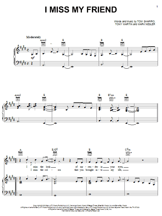 Preview Darryl Worley I Miss My Friend Country sheet music, notes and chords for Easy Guitar Tab, SKU: 22591 I Miss My Friend sheet music