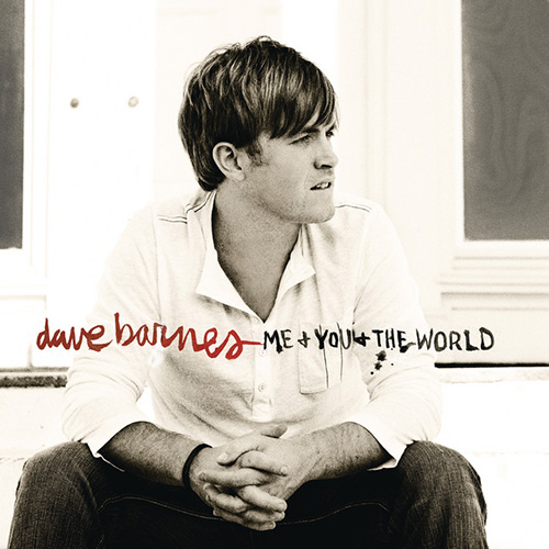 Dave Barnes, On A Night Like This, Piano, Vocal & Guitar (Right-Hand Melody)