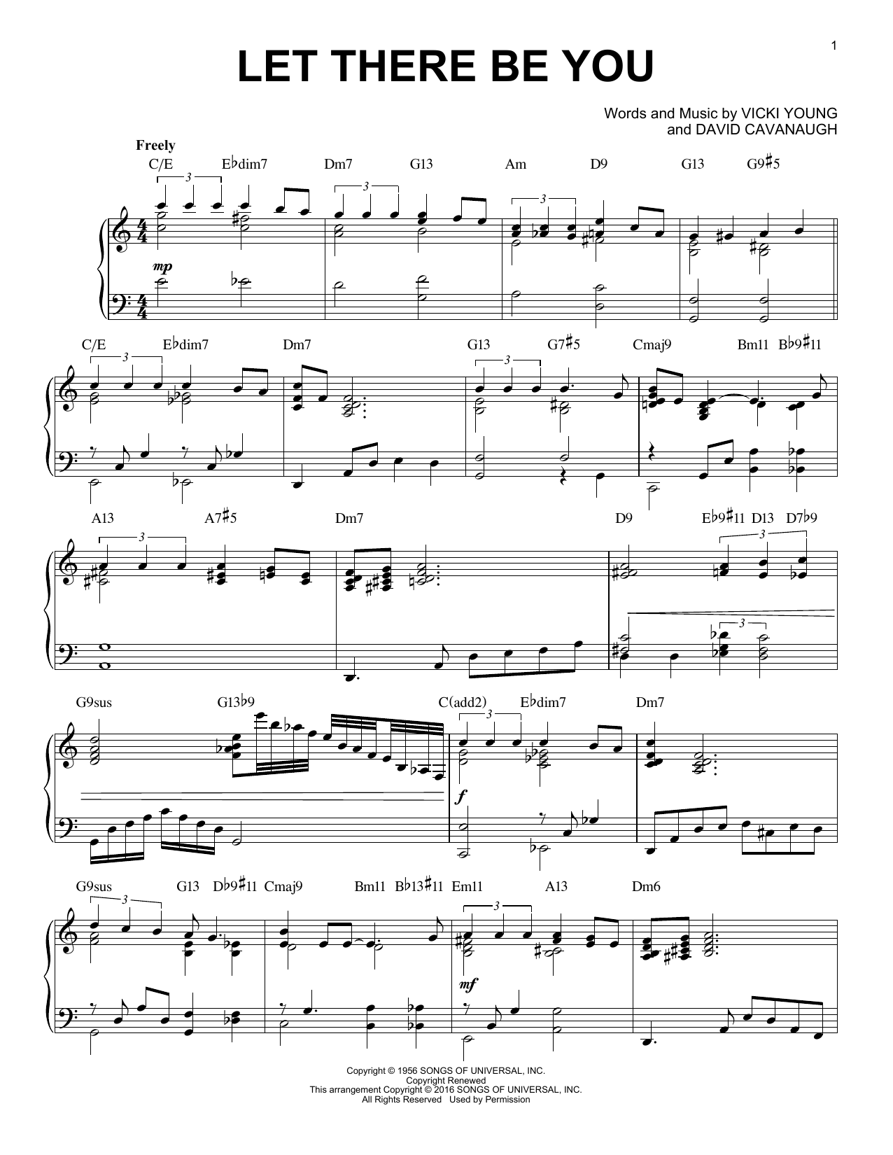 Dave Cavanaugh Let There Be You [Jazz version] (arr. Brent Edstrom) Sheet Music Notes & Chords for Piano - Download or Print PDF