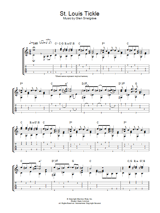 Dave Van Ronk St. Louis Tickle Sheet Music Notes & Chords for Guitar Tab - Download or Print PDF