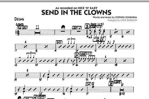 Send In The Clowns - Drums sheet music