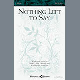 Download David Angerman Nothing Left To Say sheet music and printable PDF music notes