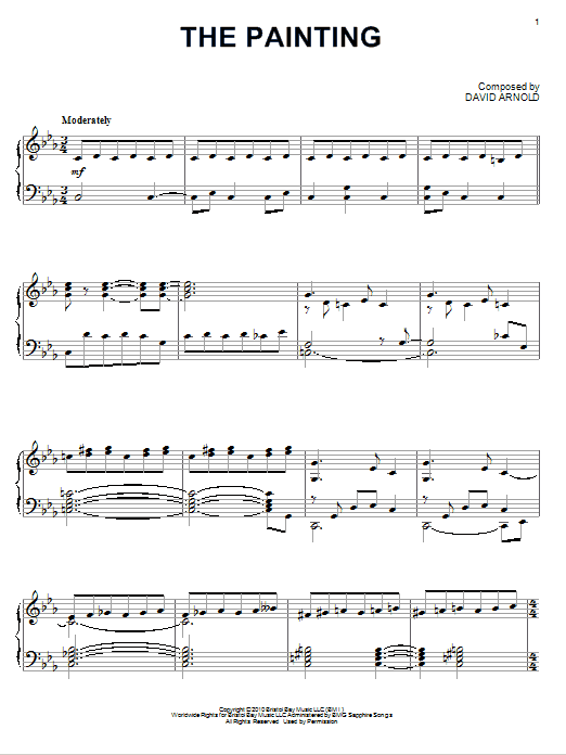David Arnold The Painting Sheet Music Notes & Chords for Piano - Download or Print PDF David Arnold The Painting Sheet Music Notes & Chords for Piano - Download or Print PDF