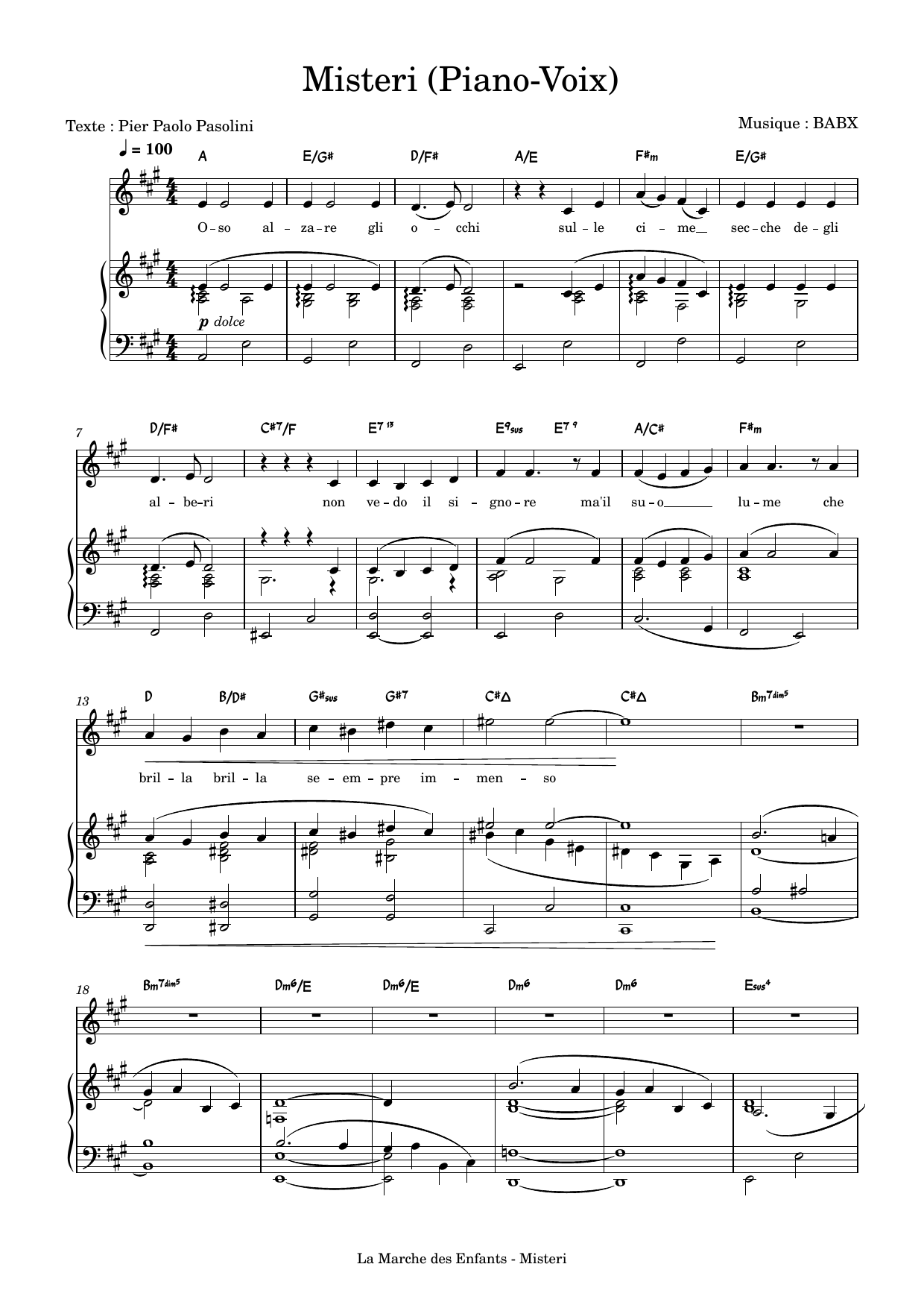 David Babin (Babx) Misteri Sheet Music Notes & Chords for Piano & Vocal - Download or Print PDF