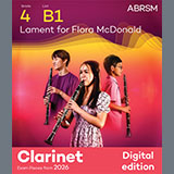 Download David Blackwell Lament for Flora McDonald (Grade 4, list B1, from the ABRSM Clarinet Syllabus from 2026) sheet music and printable PDF music notes