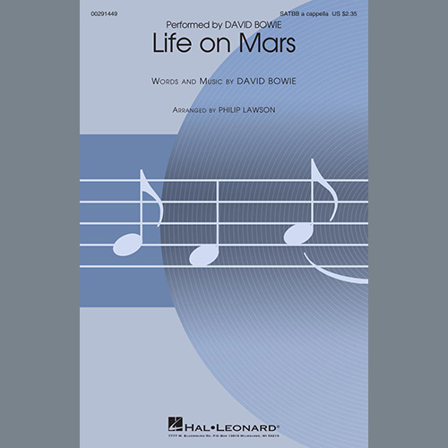 David Bowie, Life On Mars (arr. Philip Lawson), SATB Choir