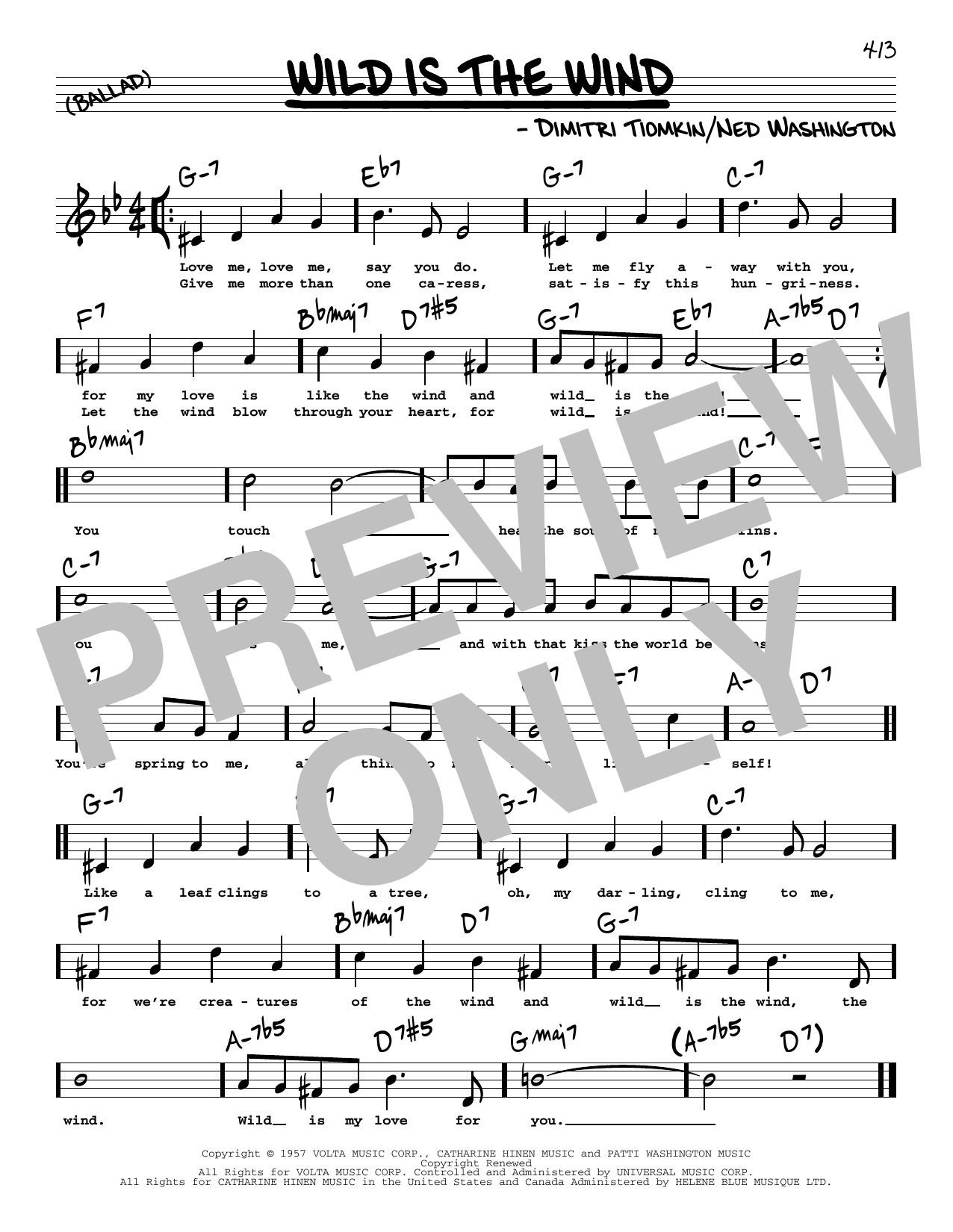 David Bowie Wild Is The Wind (High Voice) Sheet Music Notes & Chords for Real Book – Melody, Lyrics & Chords - Download or Print PDF