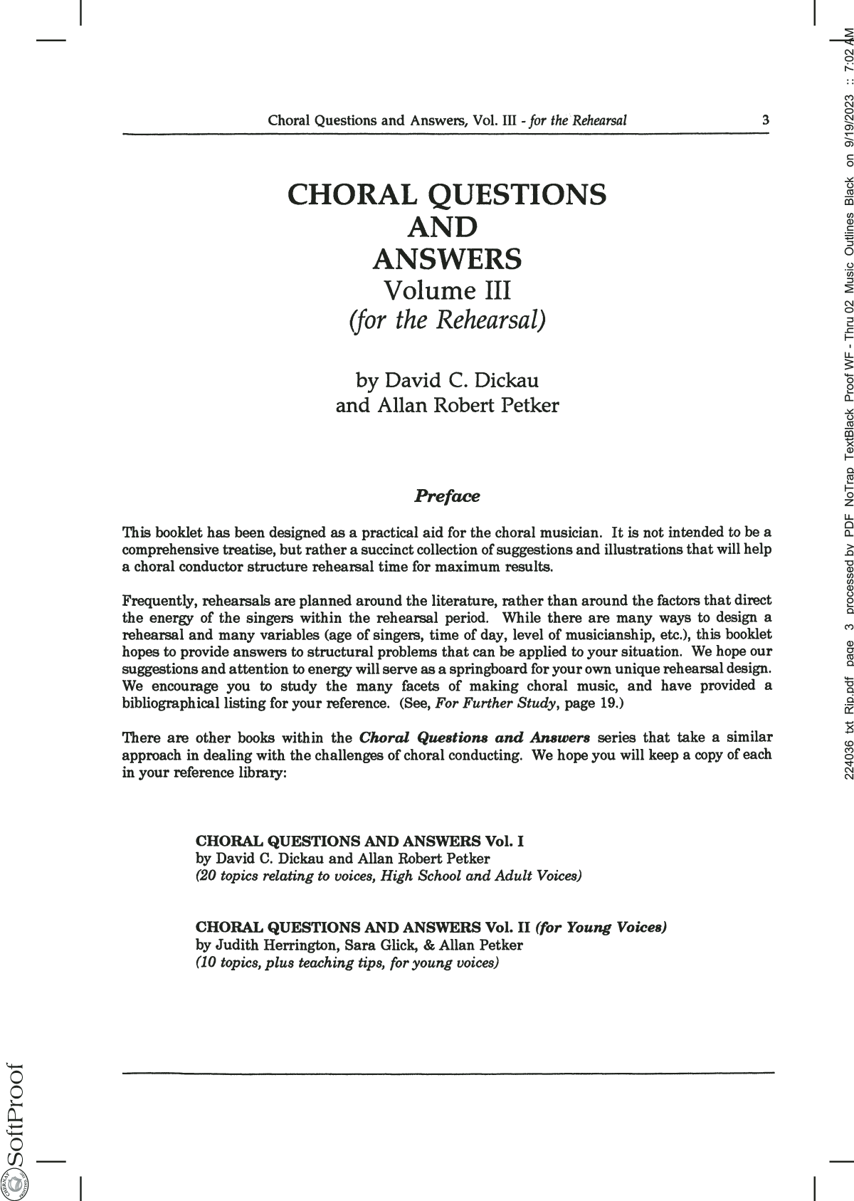 David C. Dickau Choral Questions And Answers, Volume III Sheet Music Notes & Chords for Choir - Download or Print PDF