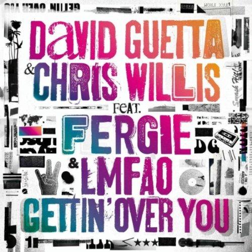 David Guetta & Chris Willis featuring Fergie & LMFAO, Gettin' Over You, Piano, Vocal & Guitar (Right-Hand Melody)