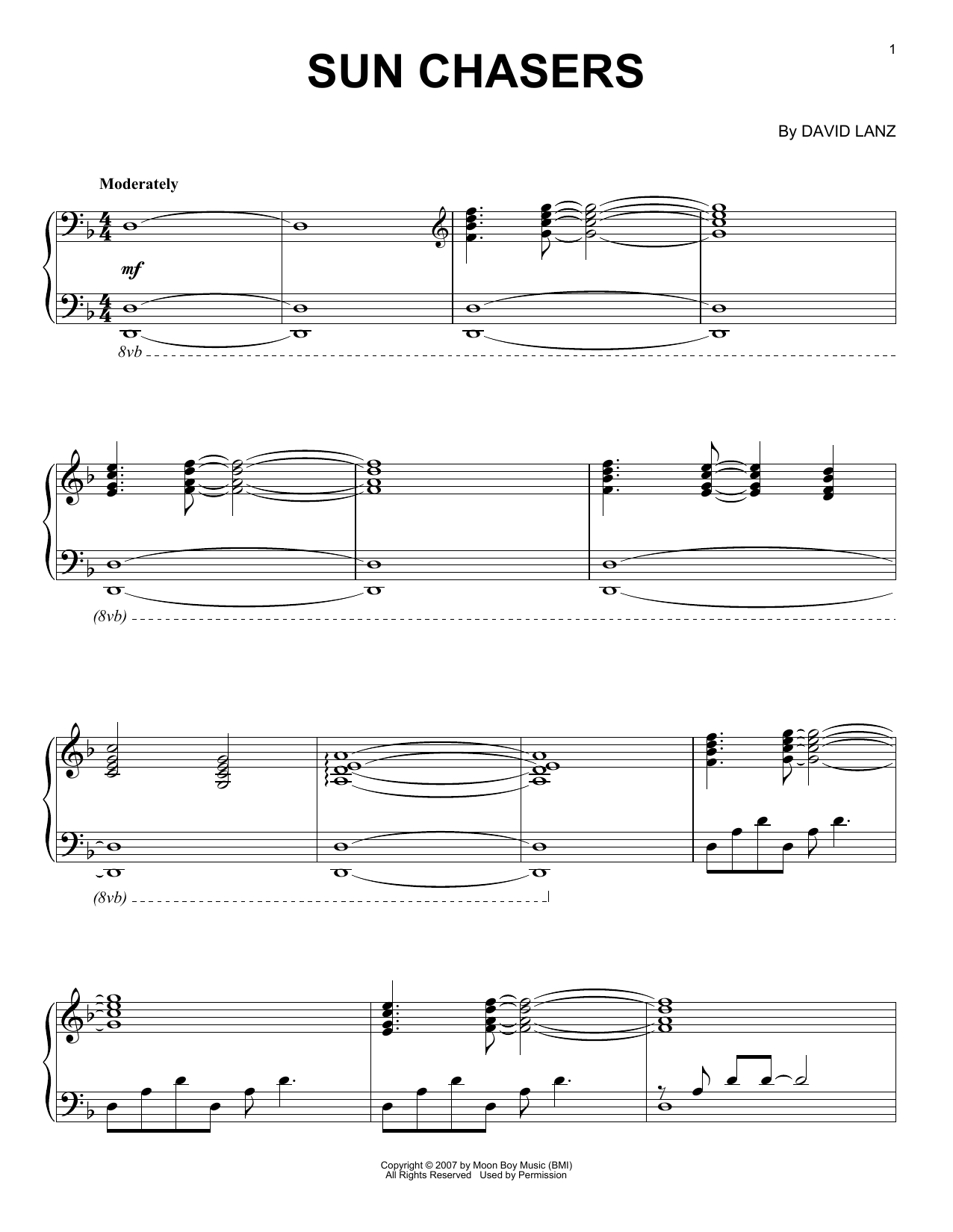 David Lanz & Gary Stroutsos Sun Chasers Sheet Music Notes & Chords for Piano Solo - Download or Print PDF