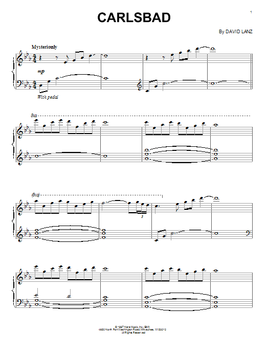 David Lanz Carlsbad Sheet Music Notes & Chords for Piano - Download or Print PDF