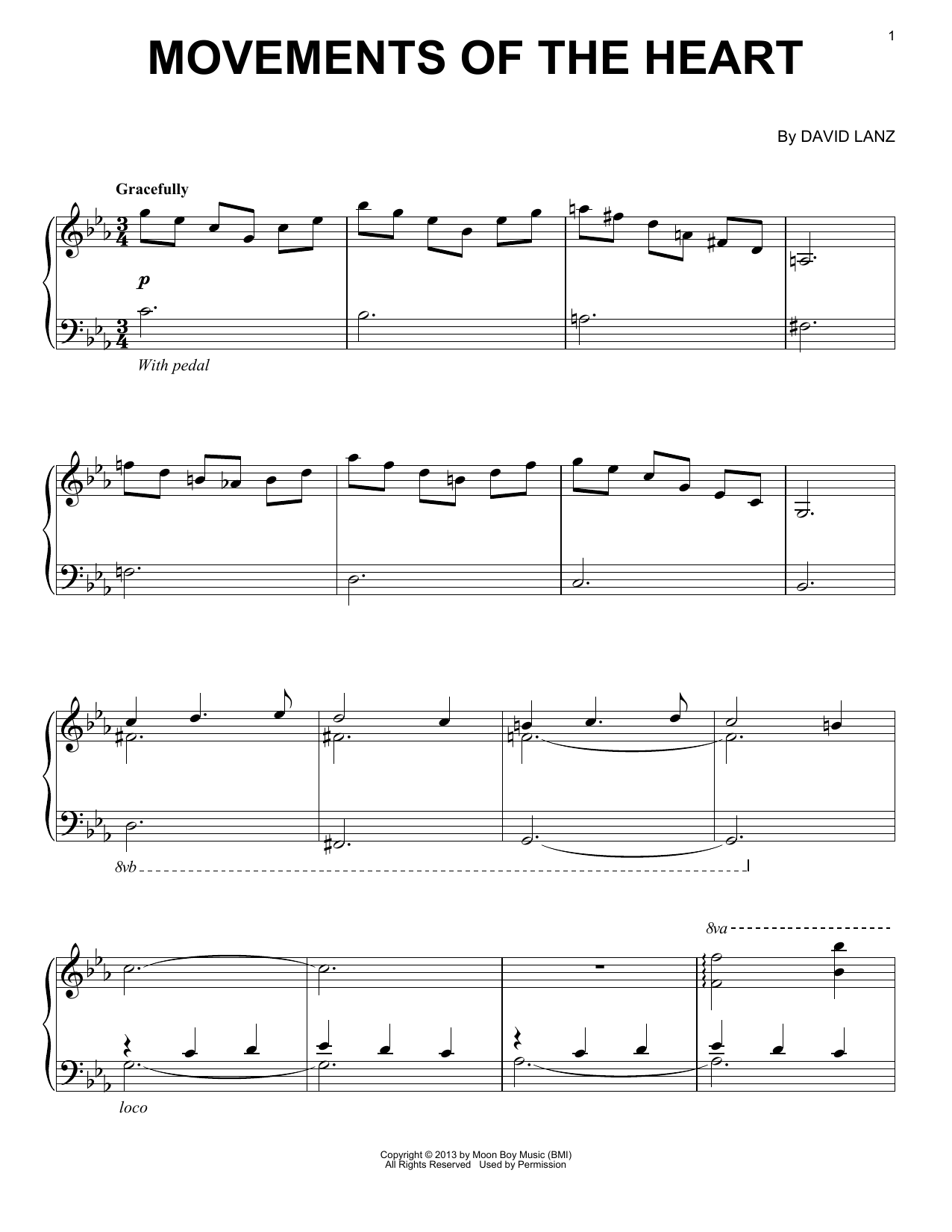 David Lanz Movements Of The Heart Sheet Music Notes & Chords for Piano Solo - Download or Print PDF