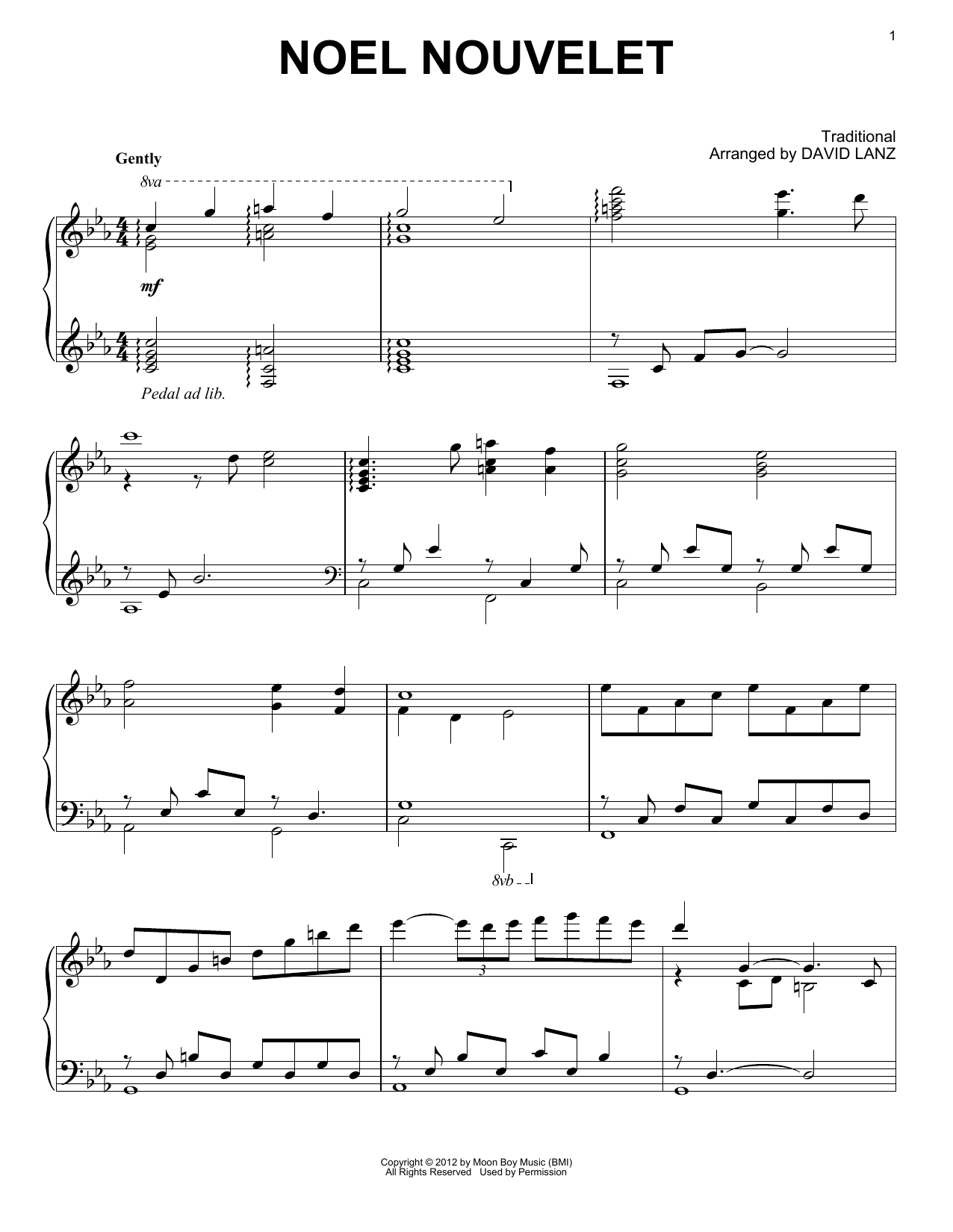 David Lanz Noel Nouvelet Sheet Music Notes & Chords for Piano Solo - Download or Print PDF