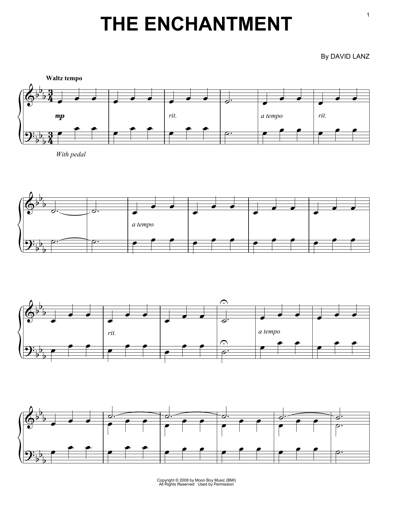 David Lanz The Enchantment Sheet Music Notes & Chords for Piano Solo - Download or Print PDF