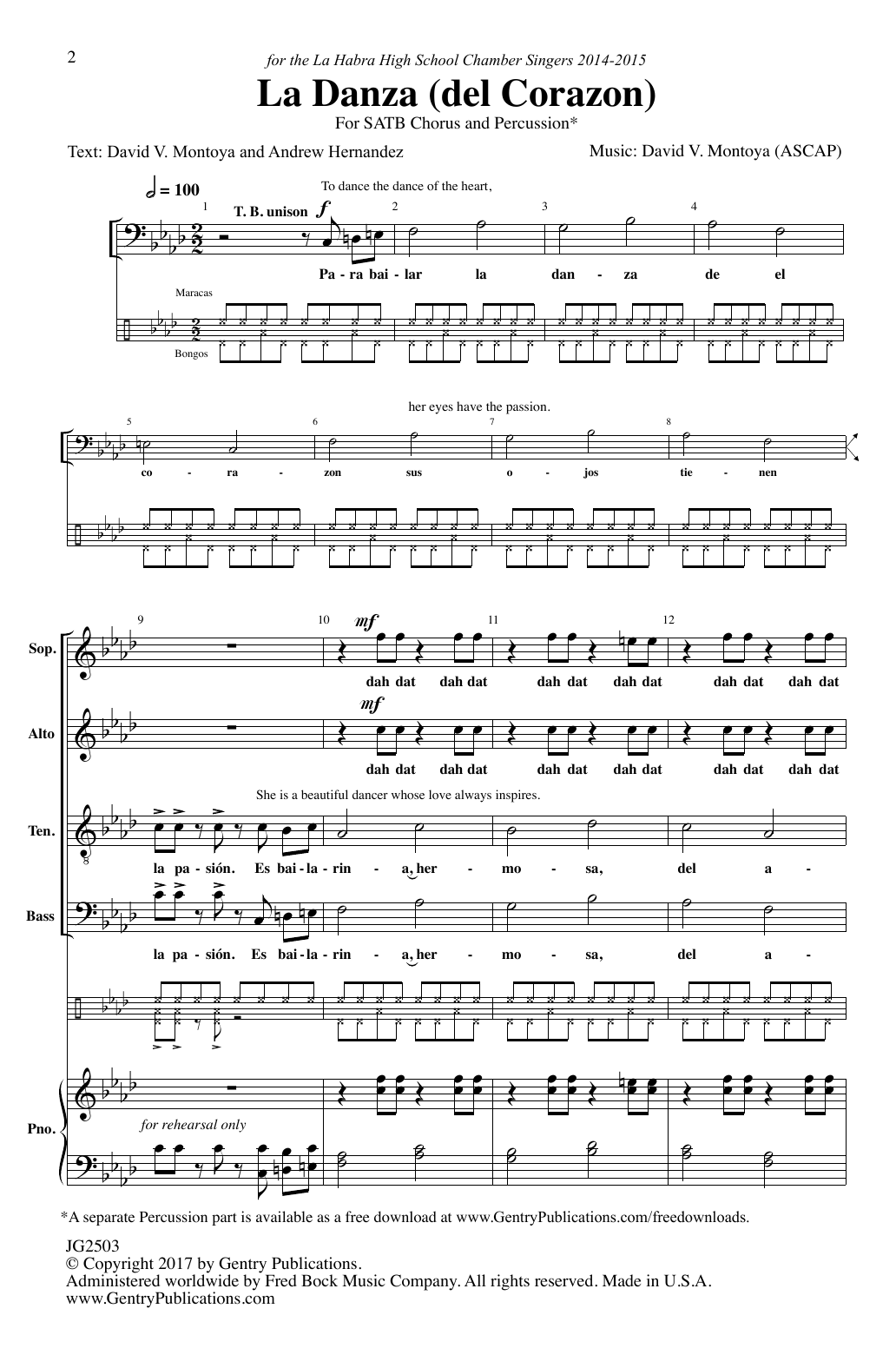 David Montoya La Danza Del Corazon Sheet Music Notes & Chords for SATB Choir - Download or Print PDF