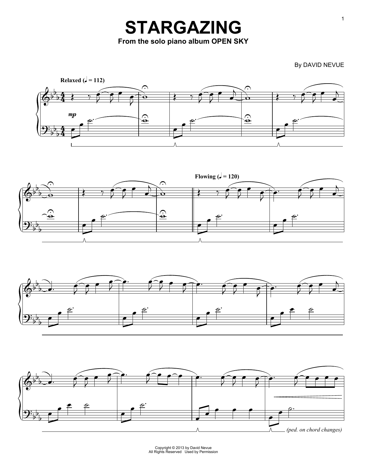 David Nevue Stargazing Sheet Music Notes & Chords for Piano Solo - Download or Print PDF