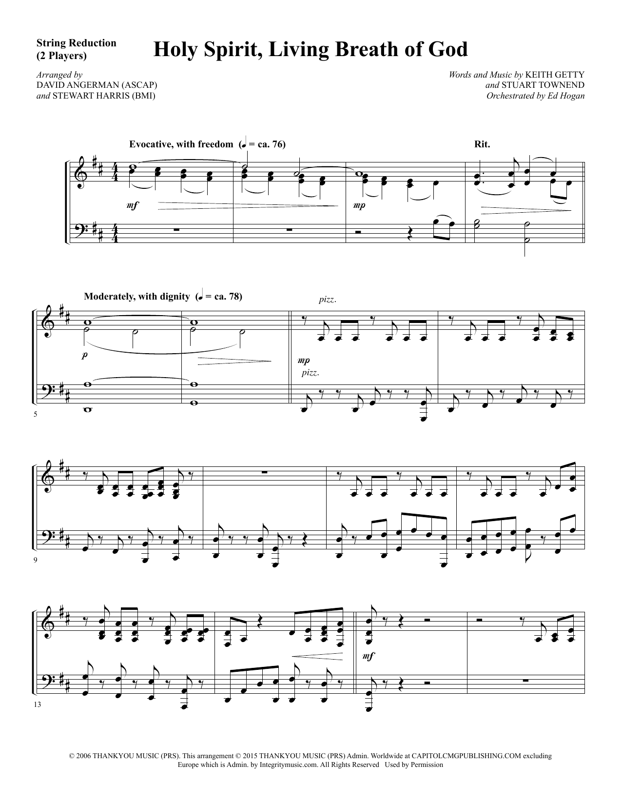 Preview David Angerman Holy Spirit, Living Breath of God - Keyboard String Reduction Sacred sheet music, notes and chords for Choir Instrumental Pak, SKU: 346561 Holy Spirit, Living Breath of God - Keyboard String Reduction sheet music